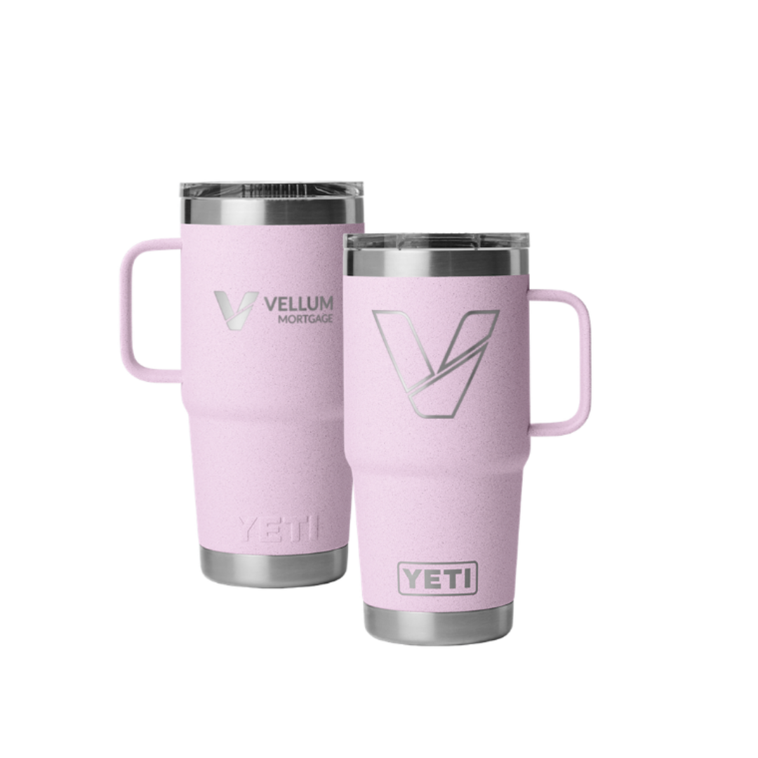 Vellum Engraved 20 oz Yeti Travel Mug