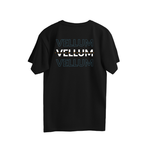Vellum Blue and White/ Gold Text Shirt